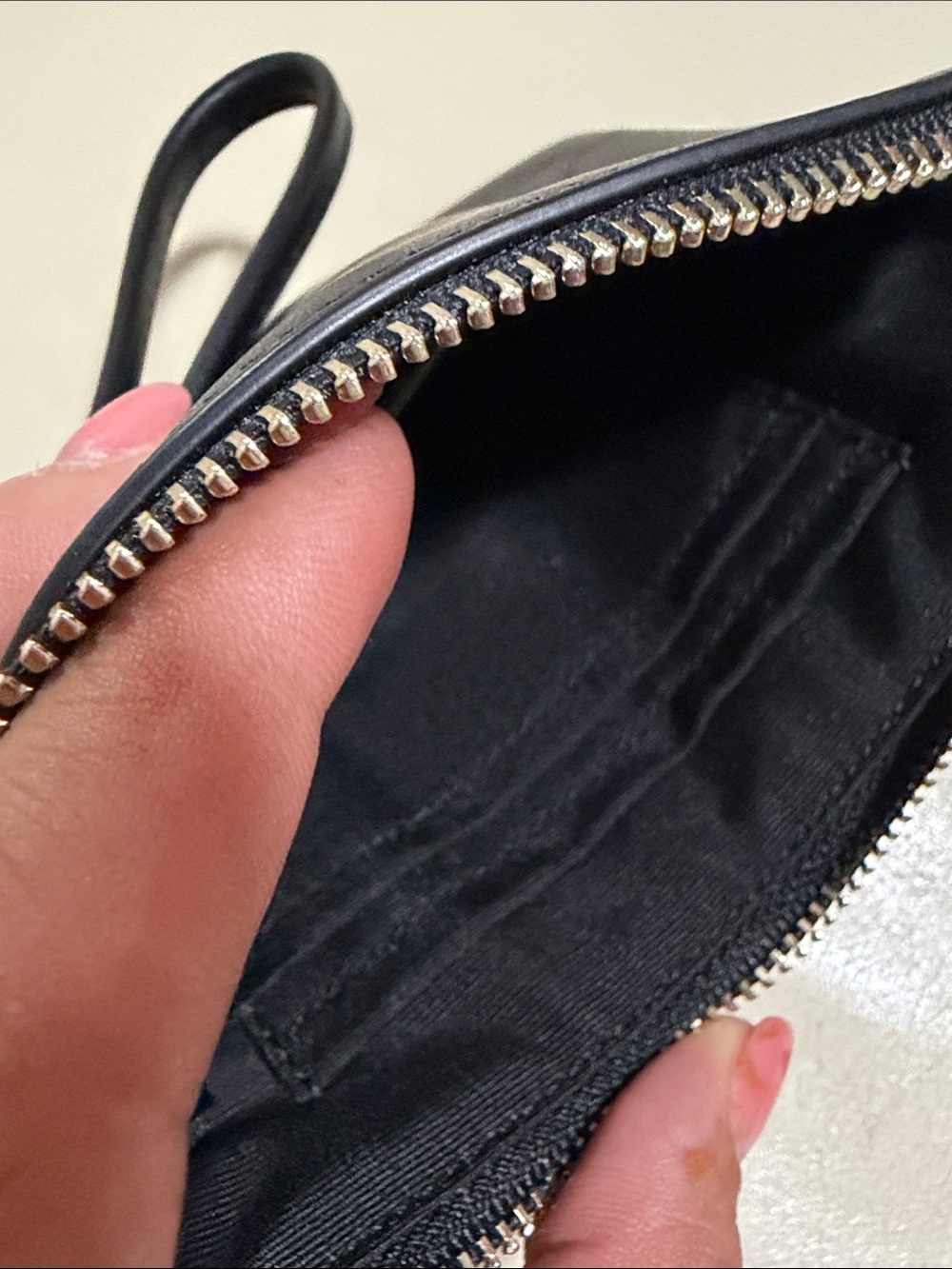 Coach Black Leather Wristlet with Rocket Patch - Picture 10 of 12